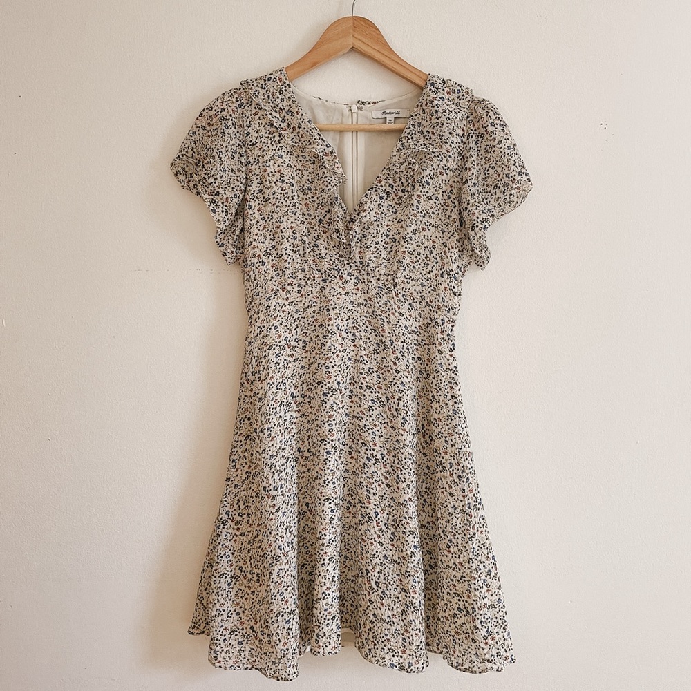 Madewell Silk Floral Mini Dress